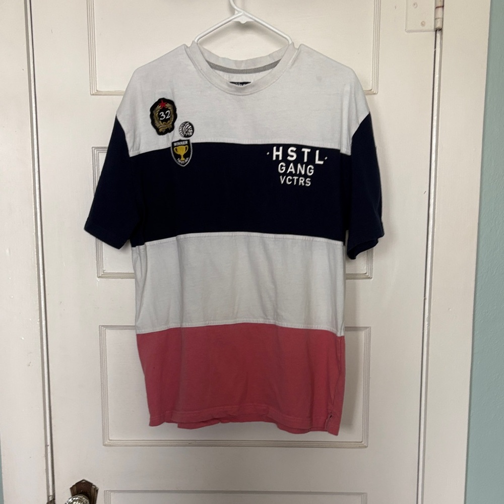 Hustle Gang Quality Trap Uniform Sporting Goods Shirt with Patches Size M